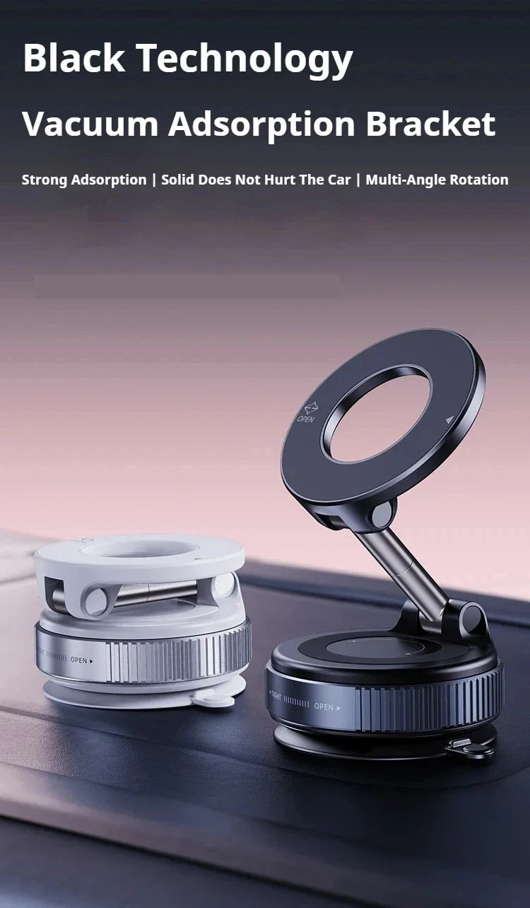 Car Phone Holder Vacuum Magnetic Phone Stand 360° rotatable