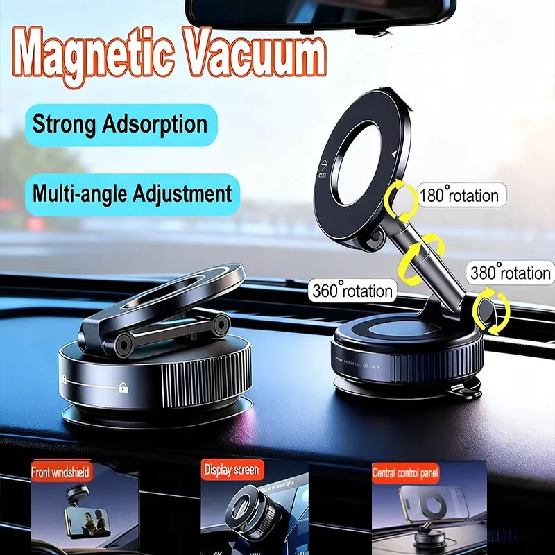Car Phone Holder Vacuum Magnetic Phone Stand 360° rotatable