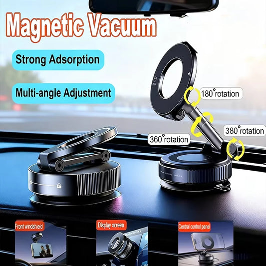 Car Phone Holder Vacuum Magnetic Phone Stand 360° rotatable